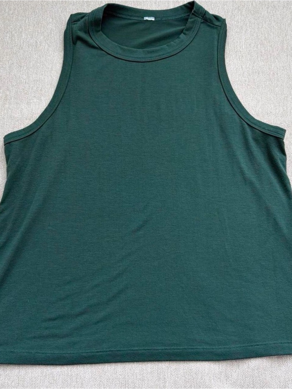 Glyder Forest Green Sleeveless Crew Tank